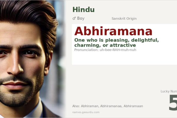 Abhiramana Name Meaning — Sanskrit Origin, Boy Name & Details (2025)