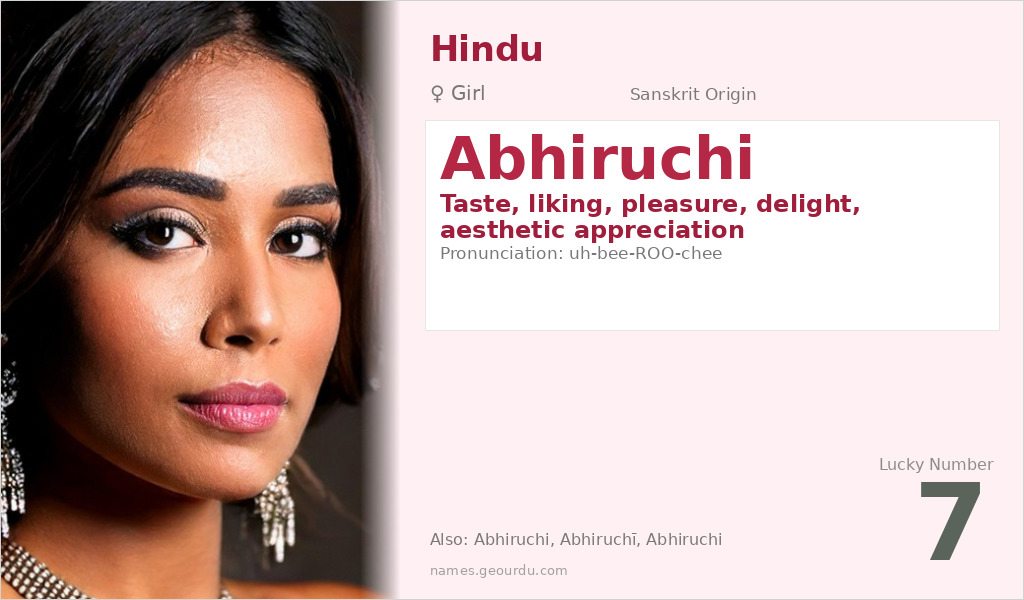 Abhiruchi Name Meaning and Details