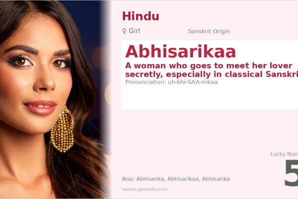 Abhisarikaa Meaning — Sanskrit Origin, Girl Name & Details (2025)