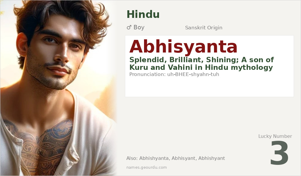 Abhisyanta Name Meaning and Details