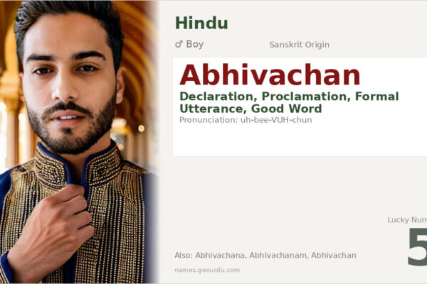 Abhivachan Name Meaning — Sanskrit Origin, Boy Name & Details (2025)