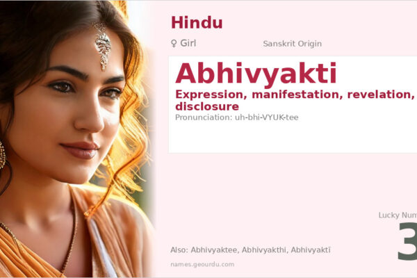 Abhivyakti Name Meaning — Sanskrit Origin, Girl Name & Details (2025)