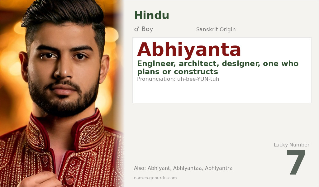 Abhiyanta Name Meaning and Details