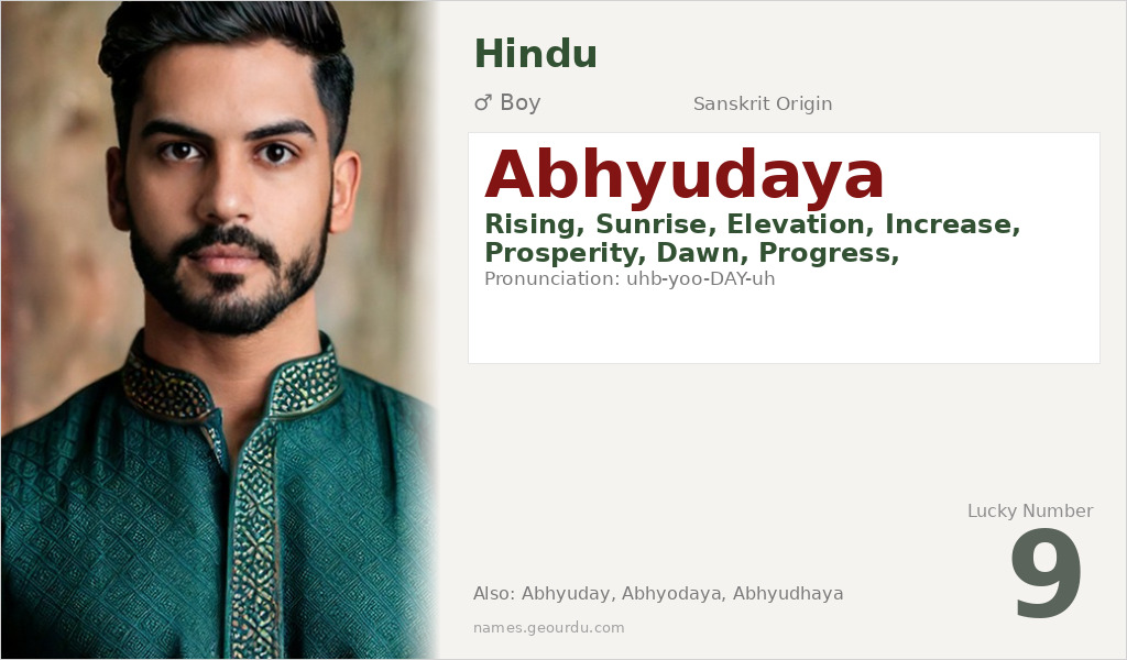 Abhyudaya Name Meaning and Details