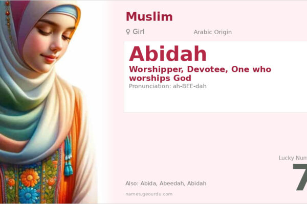 Abidah Name Meaning — Arabic Origin, Girl Name & Details (2025)