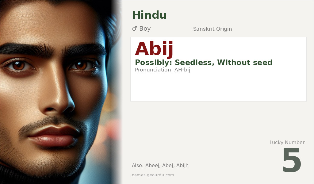 Abij Name Meaning and Details
