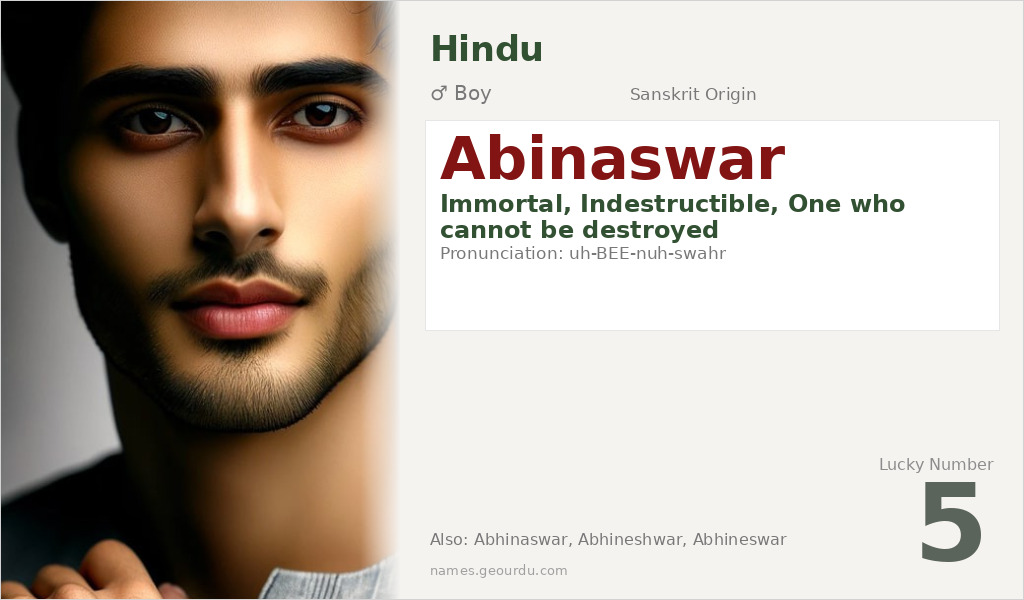 Abinaswar Name Meaning and Details