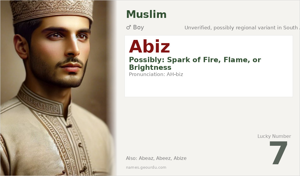 Abiz Name Meaning and Details