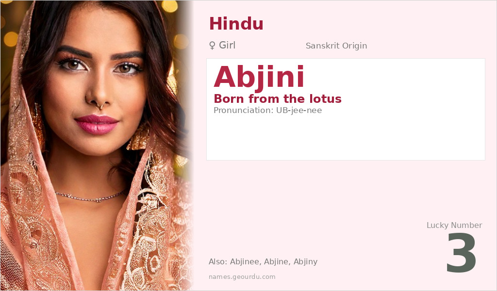 Abjini Name Meaning and Details