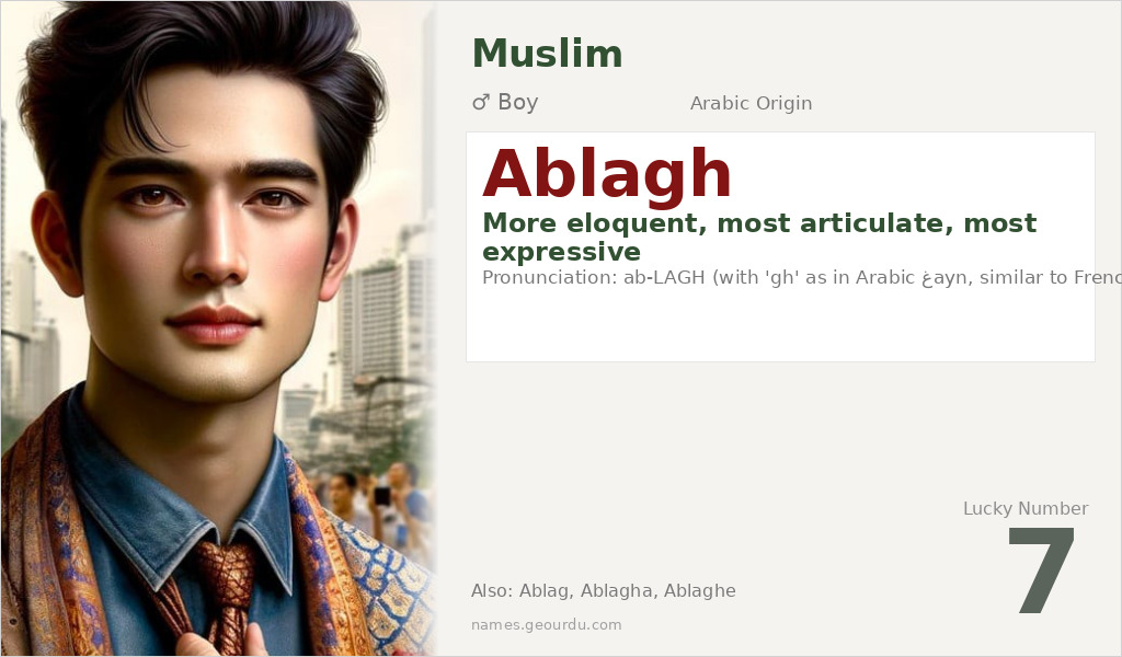 Ablagh Name Meaning and Details