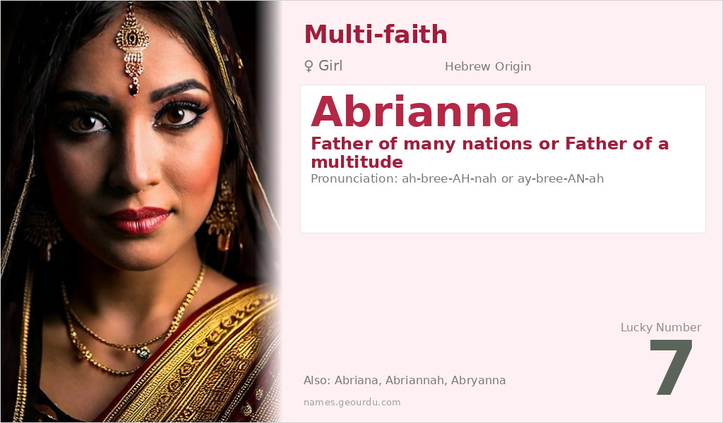 Abrianna Name Meaning and Details