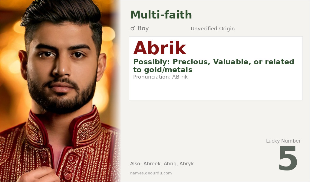 Abrik Name Meaning and Details