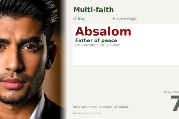 Absalom Name Meaning — Hebrew Origin, Biblical Significance & Details (2025)