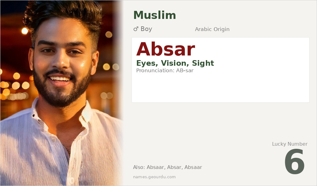 Absar Name Meaning and Details