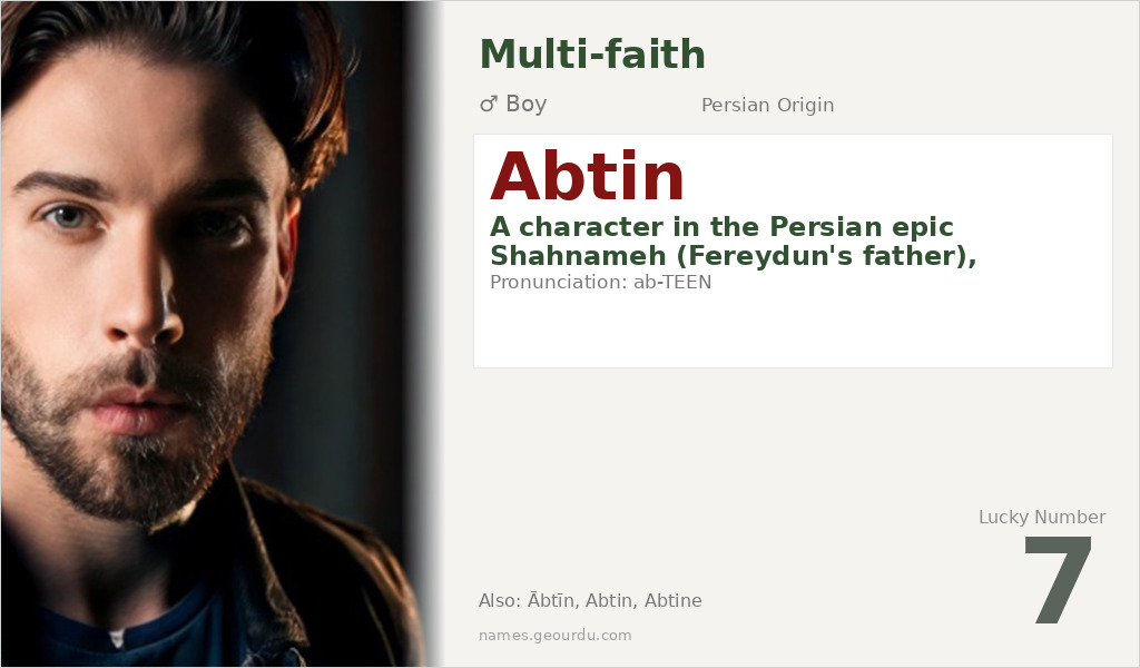 Abtin Name Meaning and Details