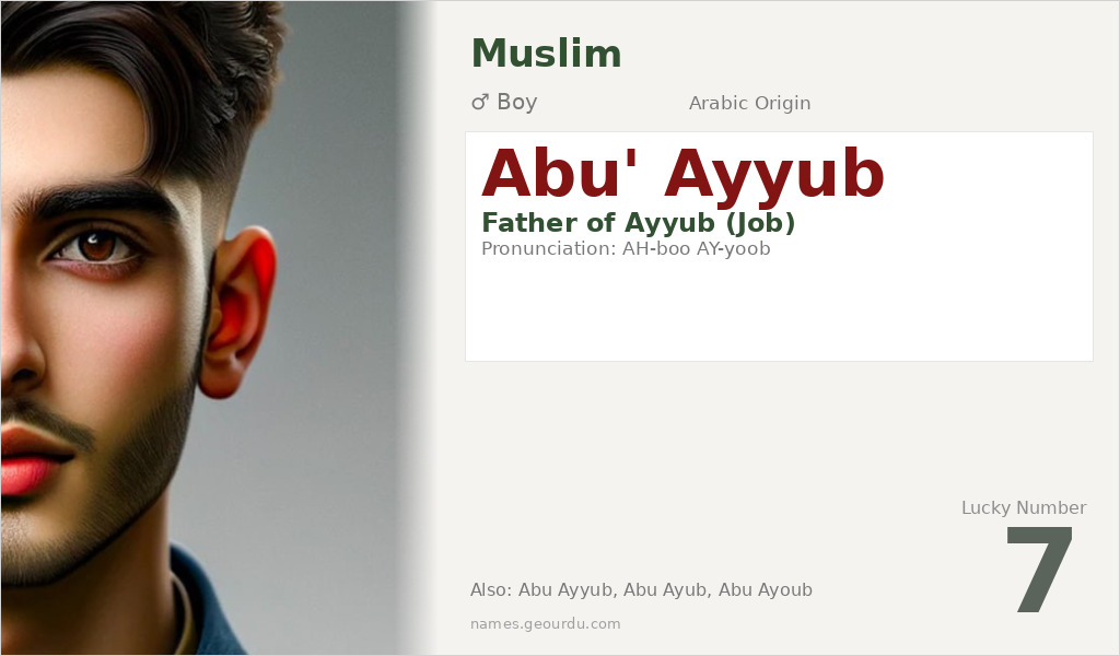 Abu' Ayyub Name Meaning and Details
