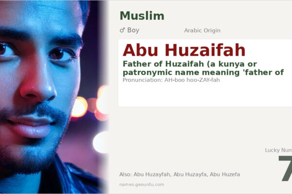 Abu Huzaifah Name Meaning — Arabic Origin, Boy Name & Islamic History (2025)