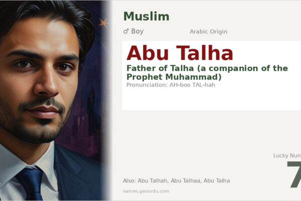 Abu Talha Name Meaning — Arabic Origin, Boy Name & Historical Significance (2025)