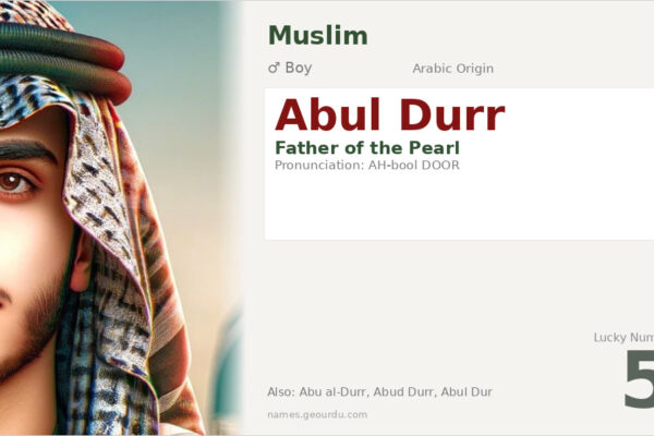 Abul Durr Meaning — Arabic Origin, Boy Name & Details (2025)