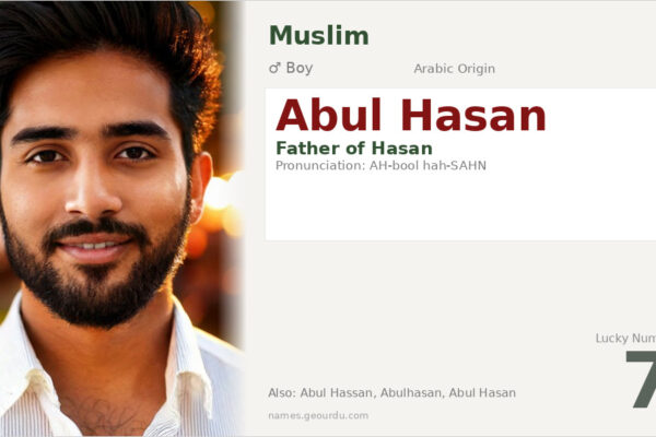 Abul Hasan Meaning — Arabic Origin, Boy Name & Details (2025)