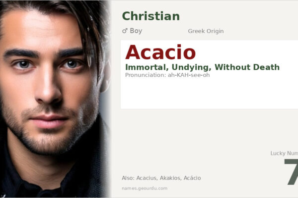 Acacio Name Meaning — Greek Origin, Boy Name & Christian Significance (2025)