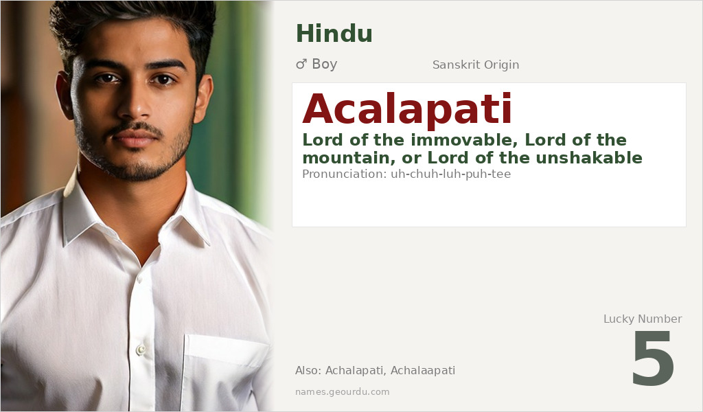 Acalapati Name Meaning and Details