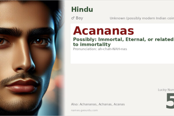 Acananas Name Meaning — Origin, Gender & Details (2025)