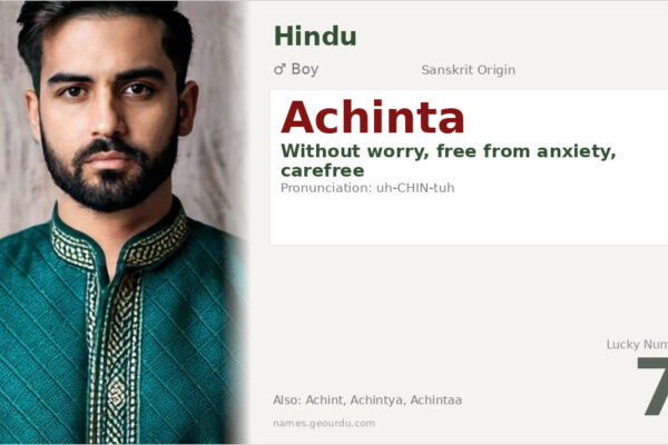 Achinta Name Meaning — Sanskrit Origin, Boy Name & Details (2025)
