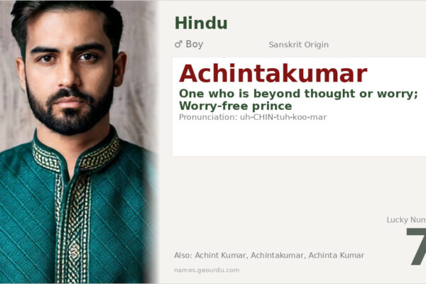 Achintakumar Meaning — Sanskrit Origin, Boy Name & Details (2025)