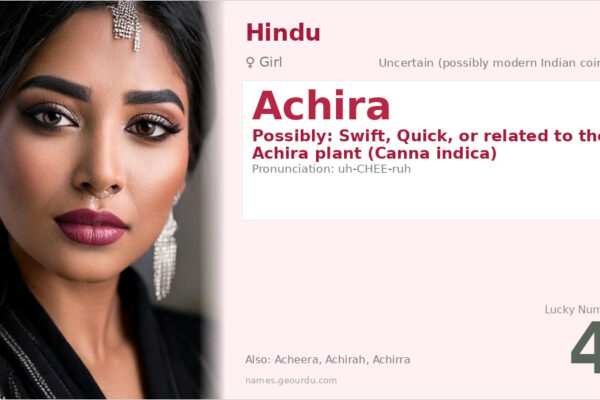Achira Name Meaning — Origin, Gender & Details (2025)