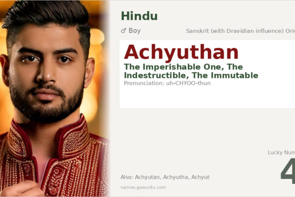 Achyuthan Name Meaning — Sanskrit Origin, Boy Name & Vishnu Connection
