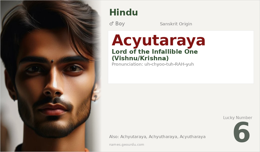 Acyutaraya Name Meaning and Details