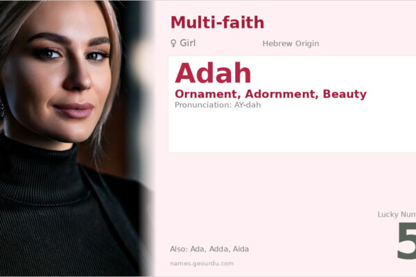 Adah Name Meaning — Hebrew Origin, Girl Name & Details (2025)