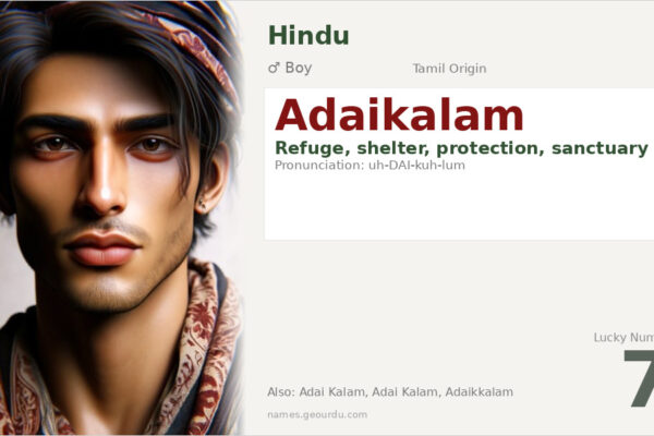 Adaikalam Meaning — Tamil Origin, Boy Name & Details (2025)