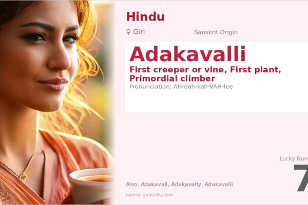 Adakavalli Meaning — Sanskrit Origin, Girl Name & Details (2025)
