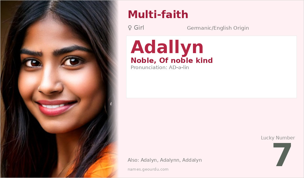 Adallyn Name Meaning and Details