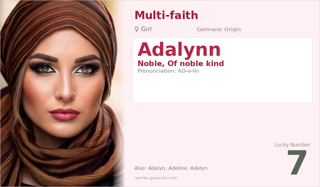 Adalynn Name Meaning and Details
