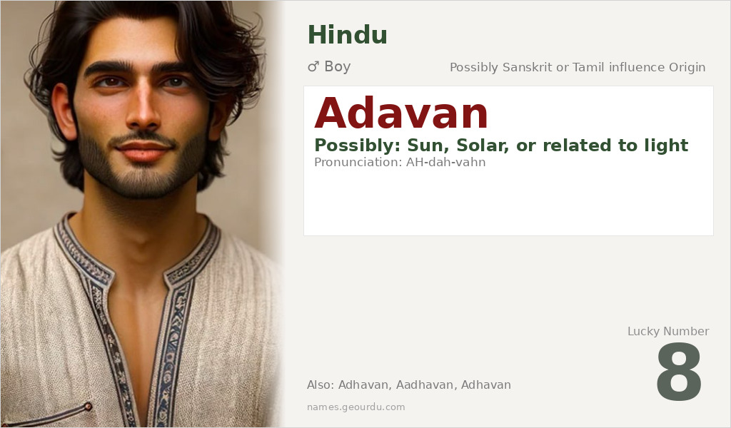 Adavan Name Meaning and Details