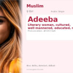 Adeeba Name Meaning and Details
