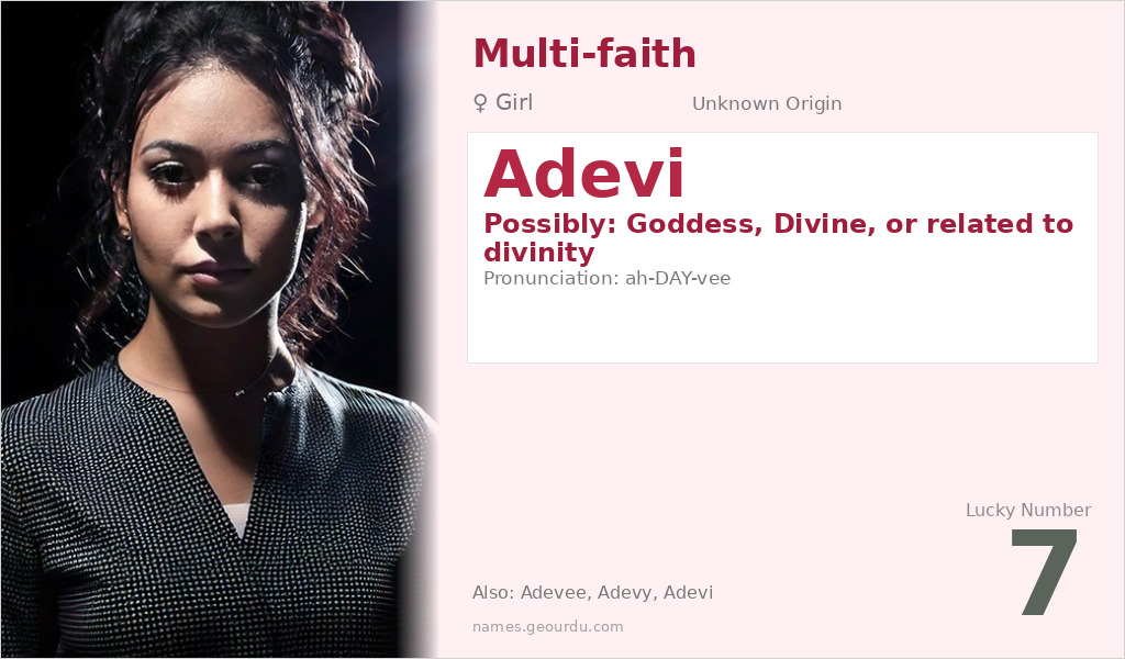 Adevi Name Meaning and Details