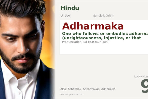 Adharmaka Meaning — Sanskrit Origin, Boy Name & Details (2025)