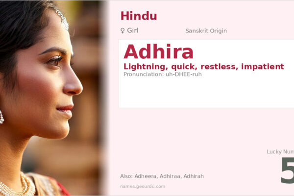 Adhira Name Meaning — Sanskrit Origin, Girl Name & Details (2025)