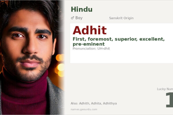 Adhit Meaning — Sanskrit Origin, Boy Name & Details (2025)
