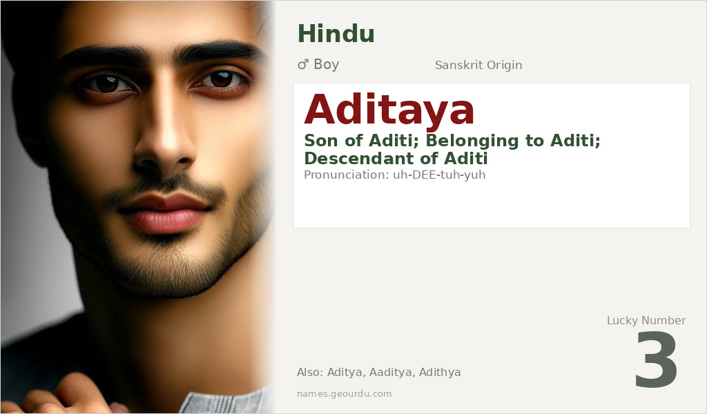 Aditaya Name Meaning and Details