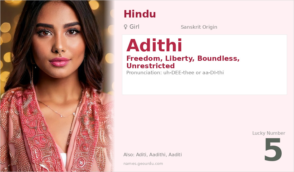 Adithi Name Meaning and Details
