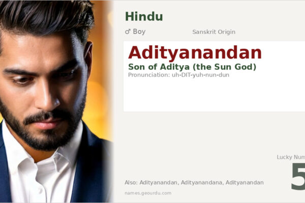 Adityanandan Meaning — Origin, Gender & Details (2025)