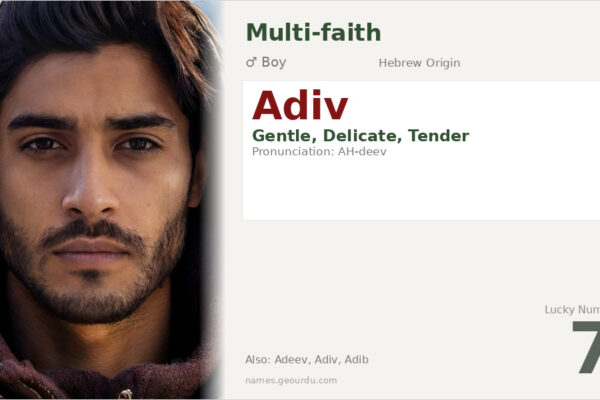 Adiv Name Meaning — Hebrew Origin, Boy Name & Details (2025)