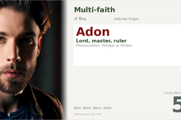 Adon Name Meaning — Hebrew Origin, Lord & Master (2025)