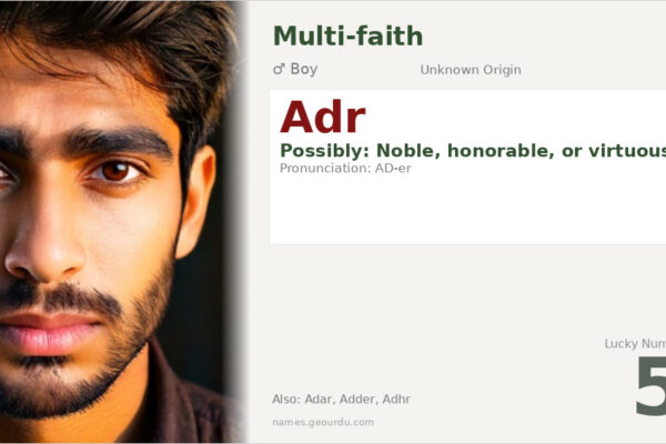 Adr Name Meaning — Origin, Gender & Details (2025)