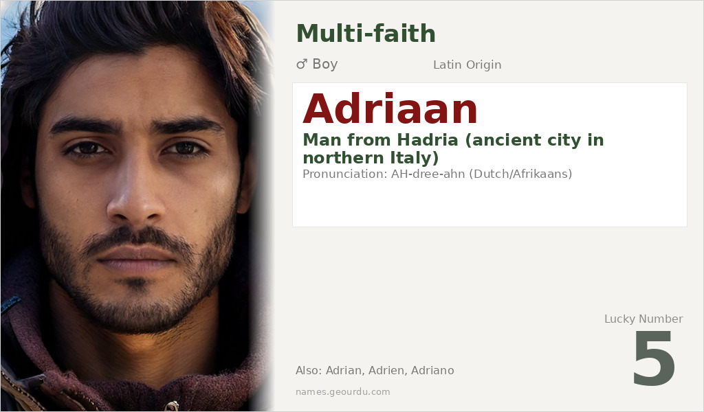 Adriaan Name Meaning and Details